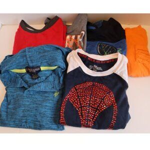 Toddler Boys T-Shirt Bundle – Size 4T – Lot of 6 (Spiderman + Graphic Tees)